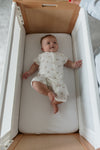 sheets for the huddle bedside crib mattress shown on the mattress